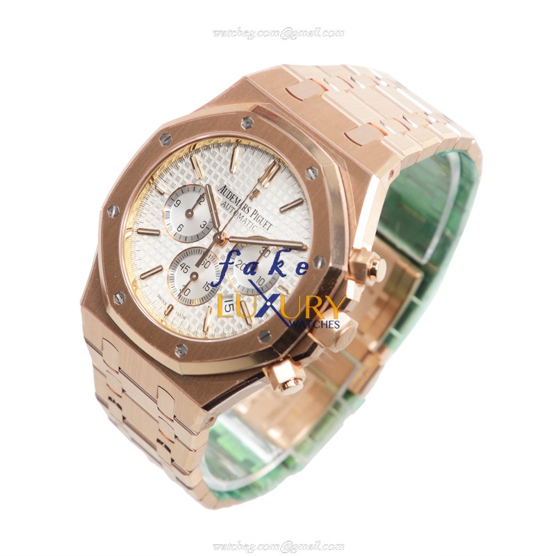Audemars Piguet Royal Oak 26320OR.OO.1220OR.02 Automatic 18kt Rose Gold Silver Dial Replica Watch - Image 3