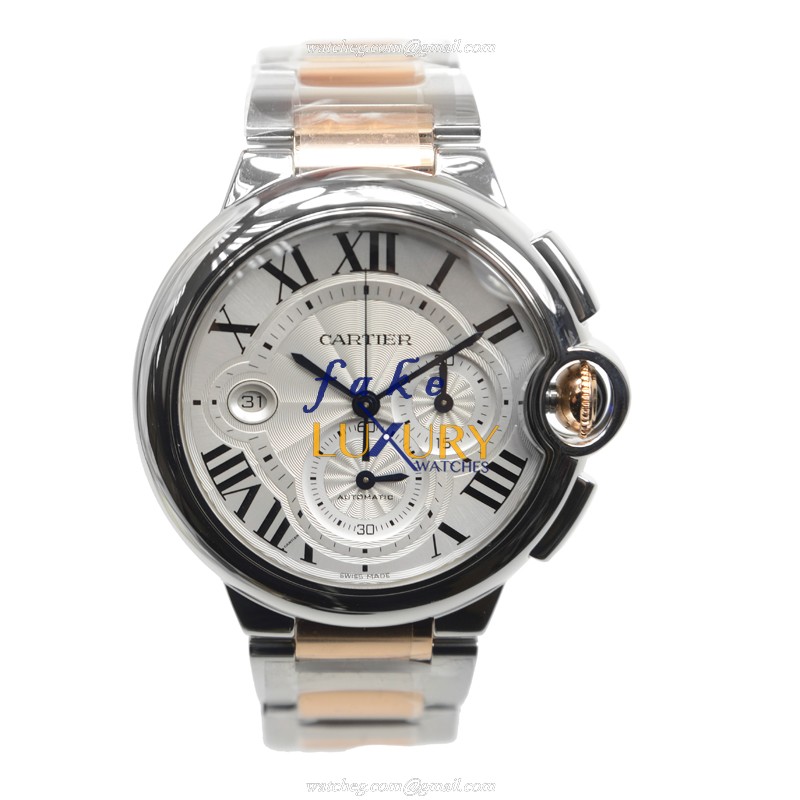 Cartier W6920075 Ballon Bleu Replica Watch, Silver Dial, 18kt Rose Gold Case, Automatic Movement - Image 2