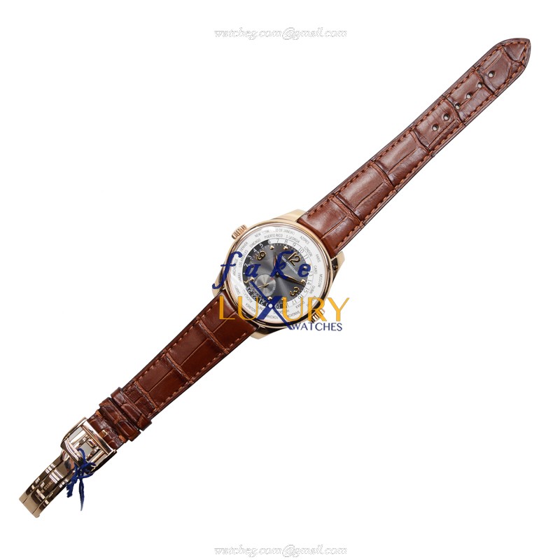Girard Perregaux 49865-52-251-BACA Automatic 18kt Rose Gold Dark Grey Dial Brown Alligator Strap - Image 2