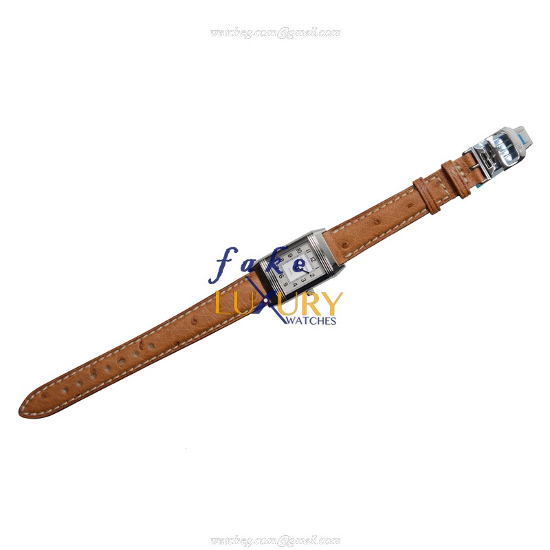 Jaeger-Lecoultre Q2608411 Manual Wind Stainless Steel Case Replica Watch, Silver Dial, Brown - Image 2