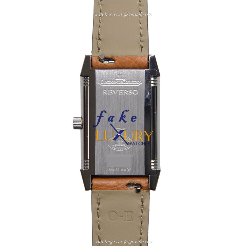 Jaeger-Lecoultre Q2608411 Manual Wind Stainless Steel Case Replica Watch, Silver Dial, Brown - Image 3