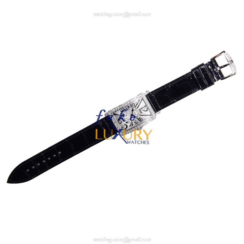 Franck Muller 902 QZ DP AC Replica Watch, Quartz Movement, Silver Dial, Steel & Diamond Case - Image 2