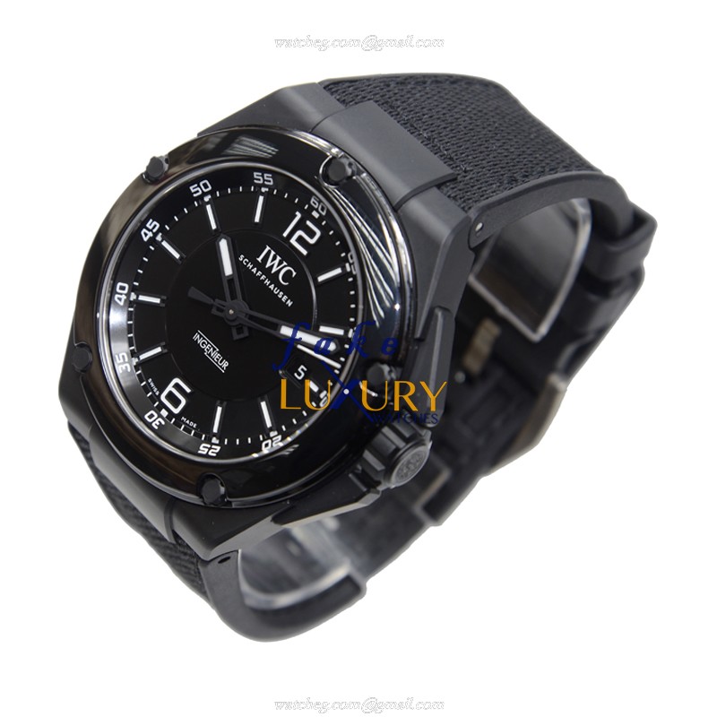 IWC IW322503 Ingenieur - Replica Watch - Automatic - Ceramic Case - Black Dial - Fabric Strap - Image 3