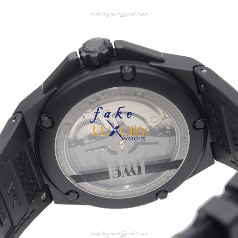 IWC IW322503 Ingenieur - Replica Watch - Automatic - Ceramic Case - Black Dial - Fabric Strap - Image 4
