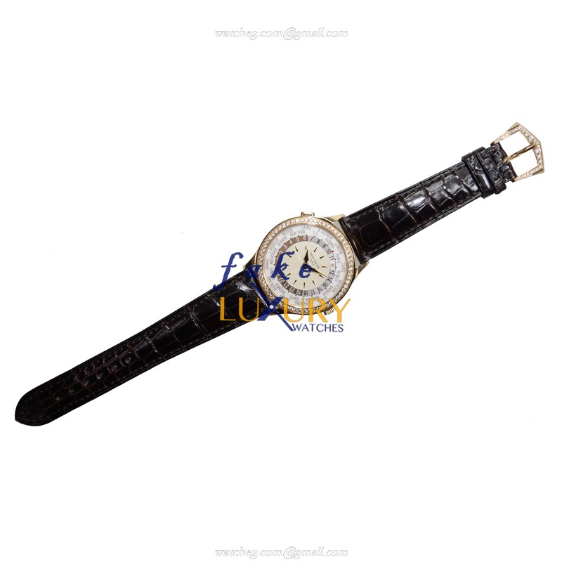 Patek Philippe 7130R-001 Replica Watch, White Dial, 18kt Rose Gold & Diamond Case, Automatic - Image 2