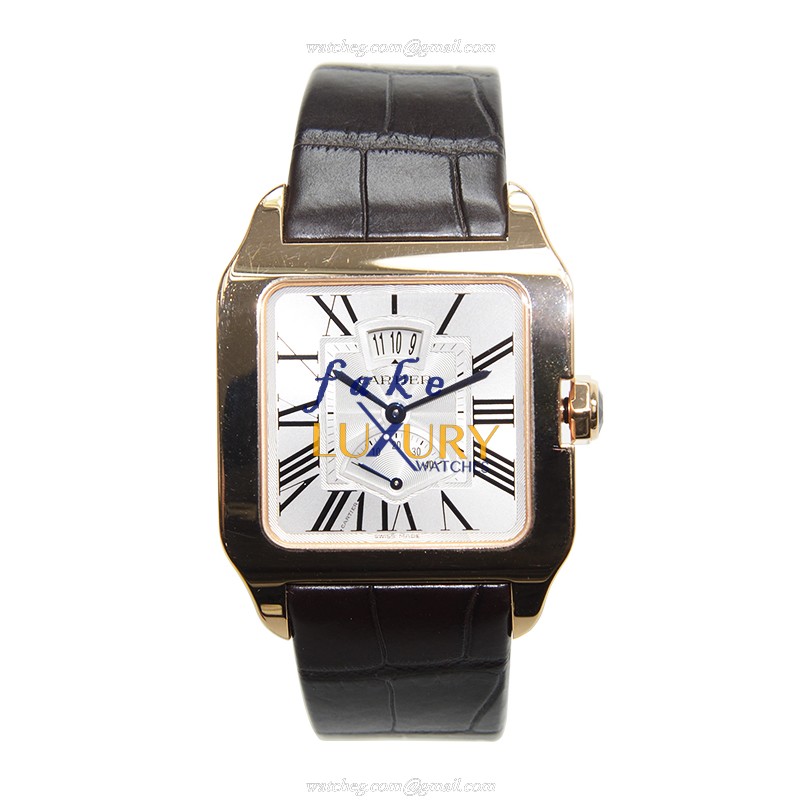 Cartier W2020067 SANTOS Automatic 18kt Rose Gold Ceramic Bezel Replica Watch - Model W2020067 - Image 2