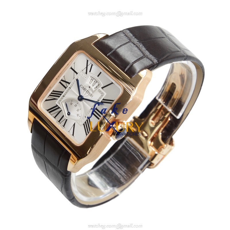 Cartier W2020067 SANTOS Automatic 18kt Rose Gold Ceramic Bezel Replica Watch - Model W2020067 - Image 3
