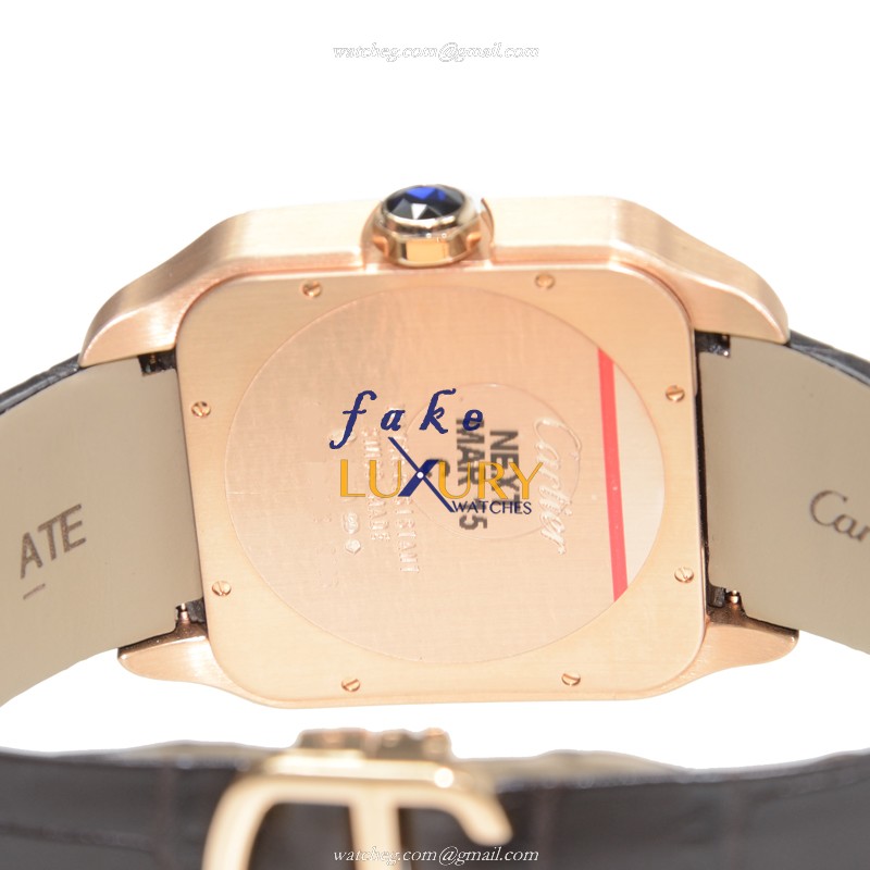 Cartier W2020067 SANTOS Automatic 18kt Rose Gold Ceramic Bezel Replica Watch - Model W2020067 - Image 5