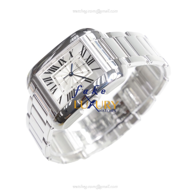 Cartier W5310025 Automatic 18kt White Gold Replica Watch, Swiss Movement, Silver Dial, Ceramic Bezel - Image 3