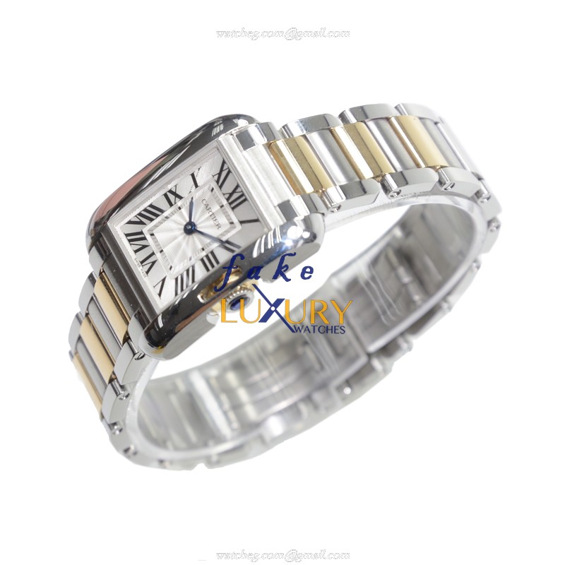 Cartier TANK W5310046 - Replica Watch - Quartz - Stainless Steel Case - 22.7mm - Silver Dial - Image 3
