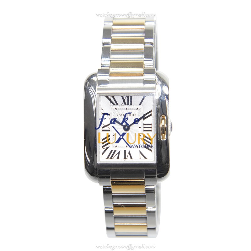 Cartier TANK W5310046 - Replica Watch - Quartz - Stainless Steel Case - 22.7mm - Silver Dial - Image 2