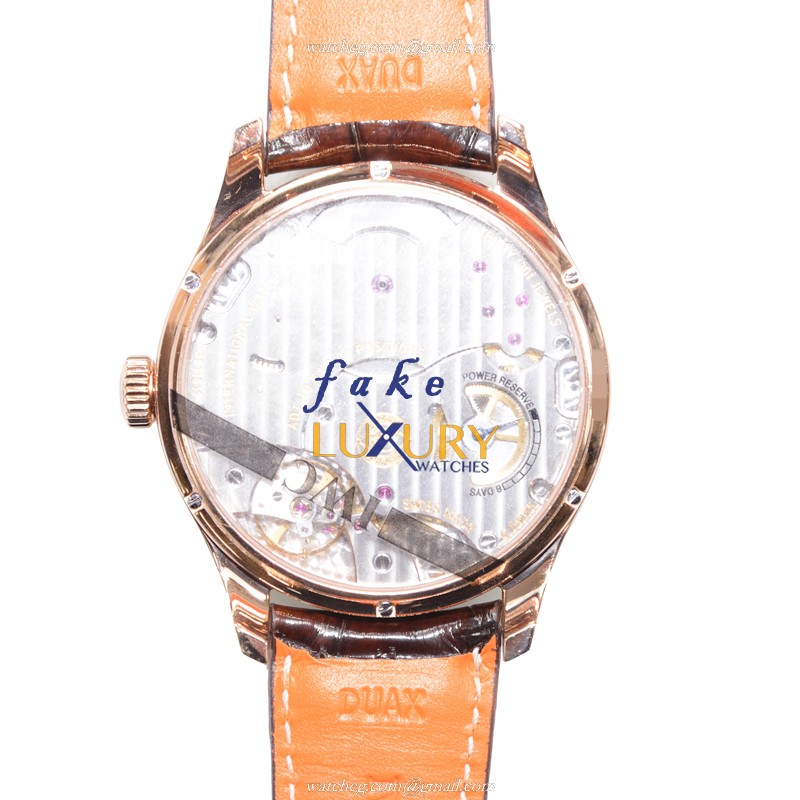 IWC IW510204 Portuguese Automatic Replica Watch, 18kt Rose Gold Case, Silver Dial, Brown Alligator - Image 3