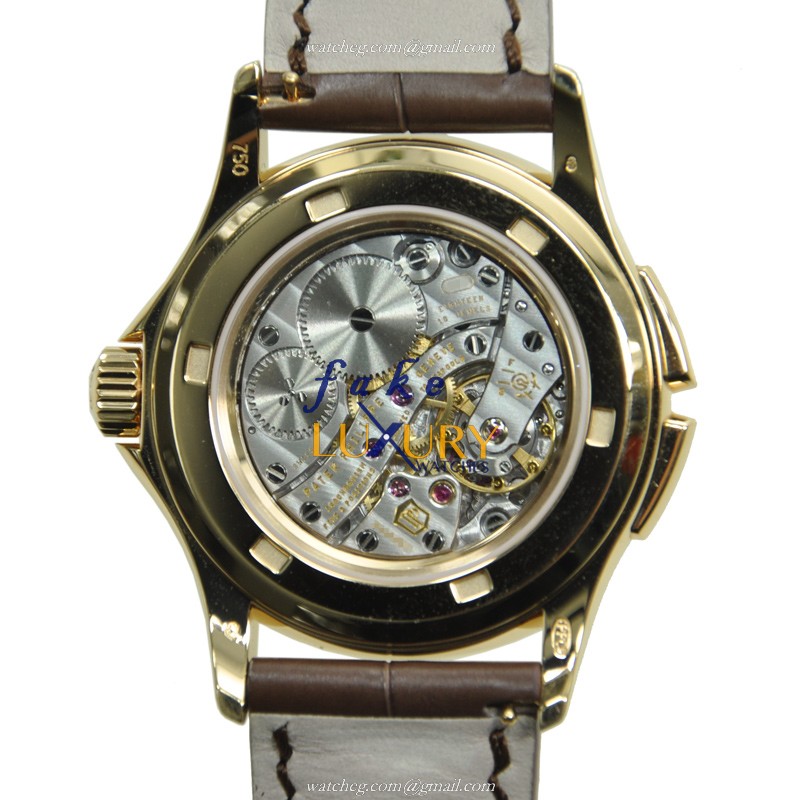 Patek Philippe 4934R-001 Complications Manual Wind 18kt Rose Gold Dark Brown Dial Replica Watch - Image 3