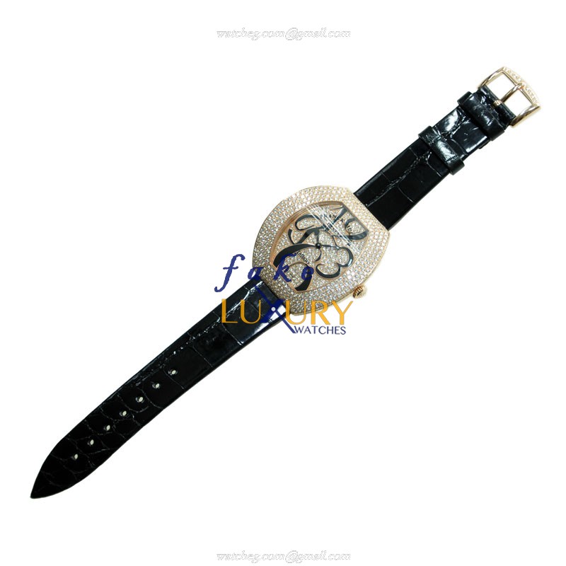 3540 QZ A D4 CD OG - Franck Muller Replica Watch Infinity Quartz 18kt White Gold Diamond Black - Image 2