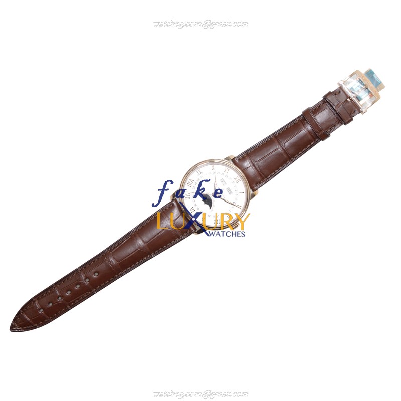 Blancpain 6654-3642-55B Villeret - Replica Watch - White Dial - Automatic - 18kt Rose Gold - Brown - Image 2
