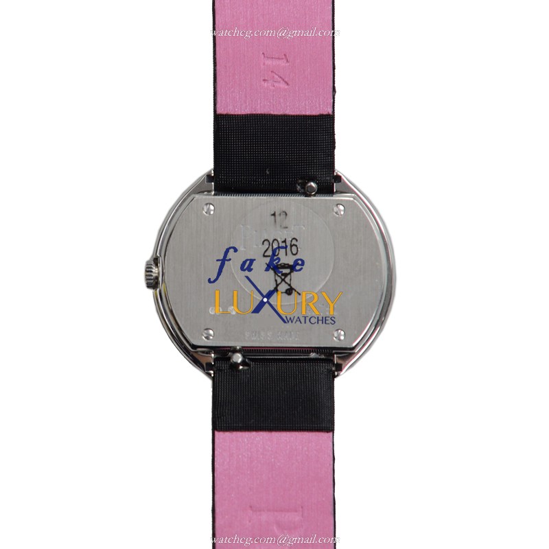 Piaget G0A35085 Replica Watch 29mm Quartz White Dial 18kt White Gold Case Black Silk Strap - Image 3