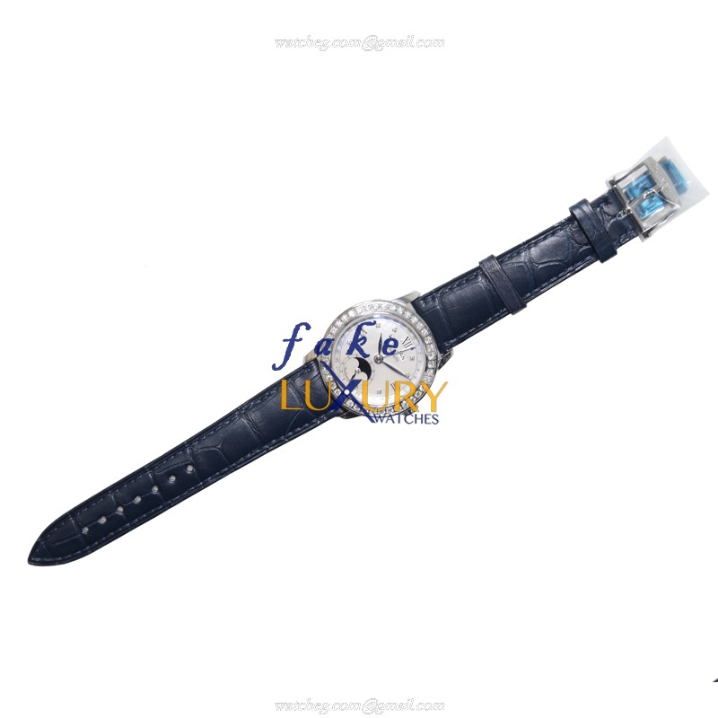 Blancpain 2360-4691A-55B Replica Watch, Silvery White Mother of Pearl Dial, Steel & Diamond Case - Image 2
