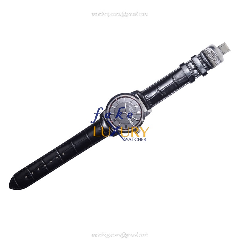 Tissot T-SPORT Automatic Replica Watch T014.430.16.057.00, Black Dial Stainless Steel Case Leather - Image 2