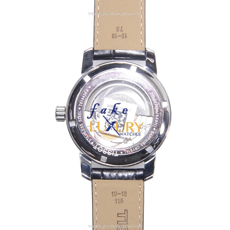 Tissot T-SPORT Automatic Replica Watch T014.430.16.057.00, Black Dial Stainless Steel Case Leather - Image 3