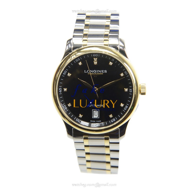 Longines Master L2.628.5.57.7 | 18kt Gold & Steel | Automatic | Black Dial | Replica Watch - Image 2