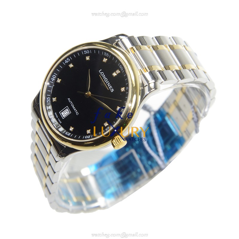 Longines Master L2.628.5.57.7 | 18kt Gold & Steel | Automatic | Black Dial | Replica Watch - Image 3