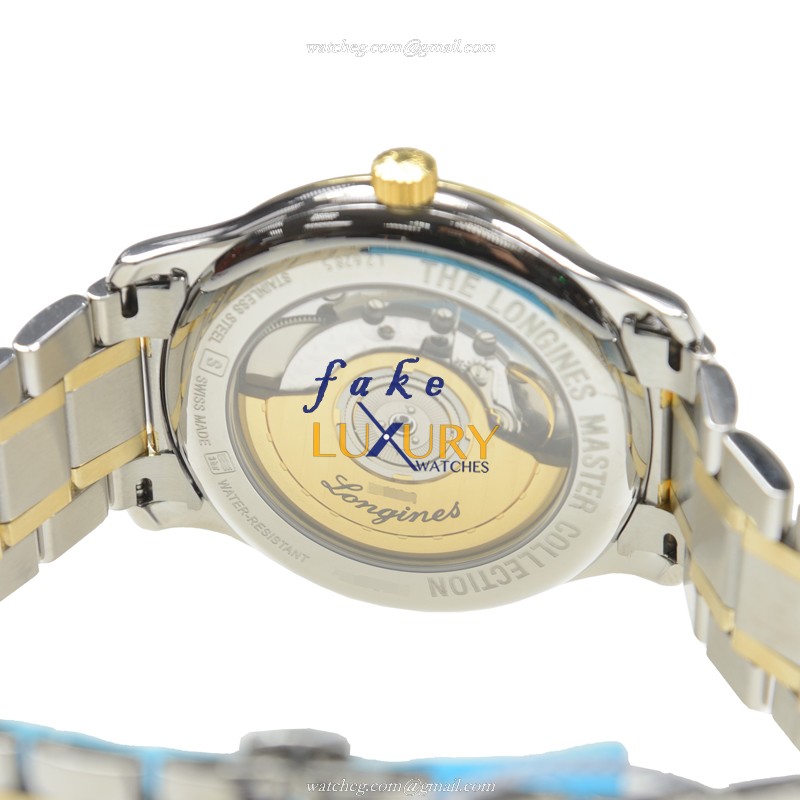 Longines Master L2.628.5.57.7 | 18kt Gold & Steel | Automatic | Black Dial | Replica Watch - Image 4