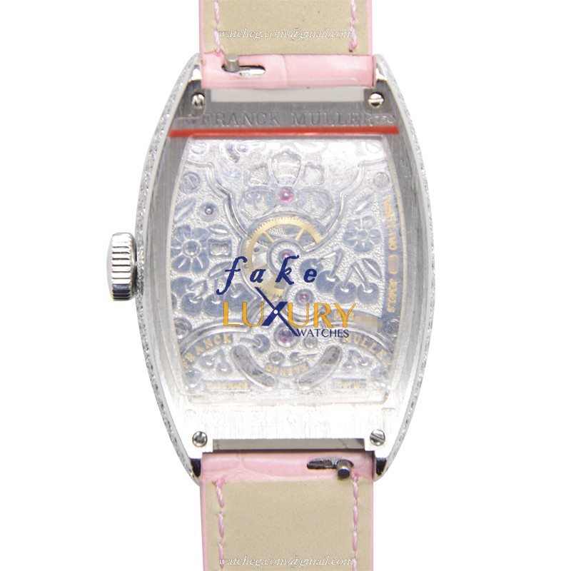 Franck Muller 3080 T SAK D5 CD OG Manual Wind, 18kt White Gold, Diamond, Silver Dial, Black - Image 3