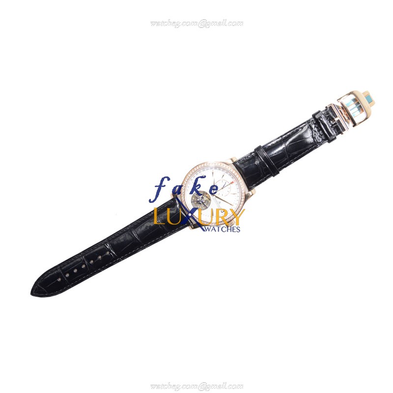 Jaeger-Lecoultre Q1652401 MASTER ULTRA THIN Automatic 18kt Rose Gold & Diamonds Replica Watch - Image 2