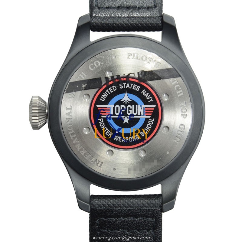 IWC IW502902 PILOTS Automatic Ceramic Replica Watch With Black Dial Fabric Strap - Image 3
