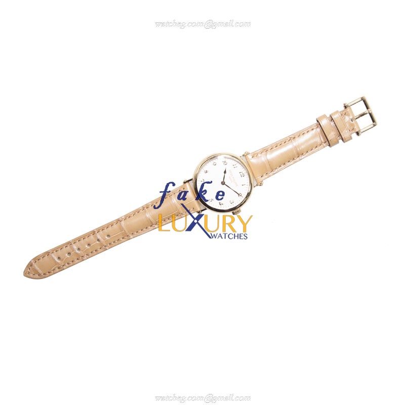 7200R-001 - Patek Philippe Calatrava Replica Watch 18kt Rose Gold Automatic White Dial - Image 2