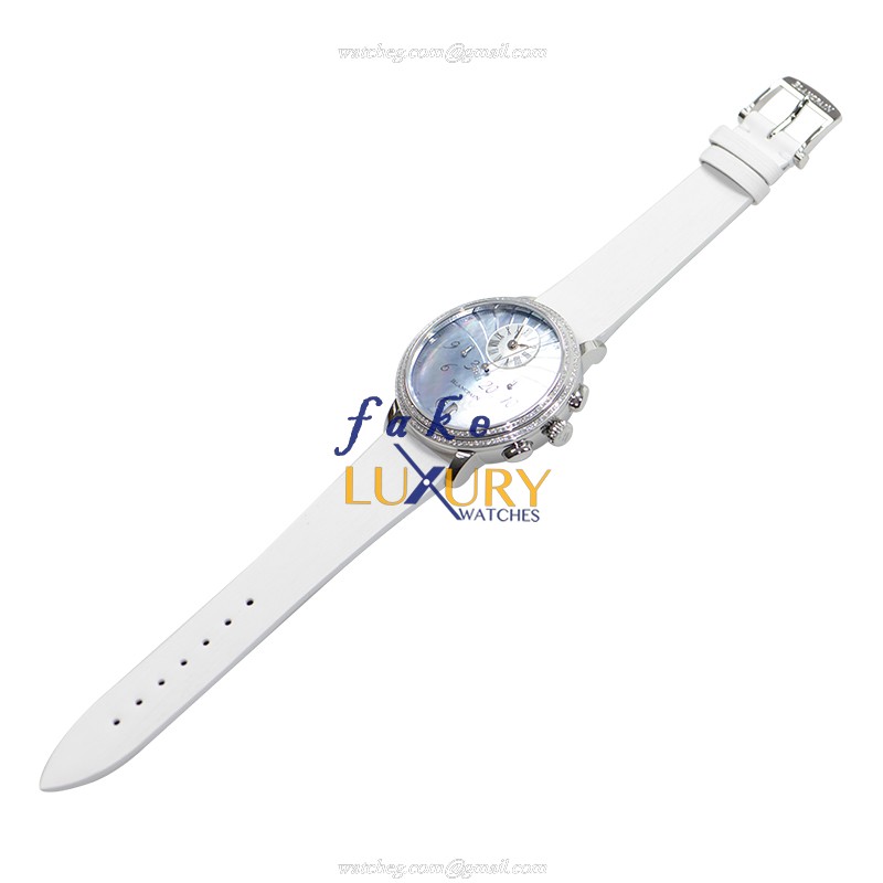 Blancpain 3626-4544L-64A Replica Watch, Automatic, Blue Mother of Pearl Dial, Steel & Diamonds - Image 2