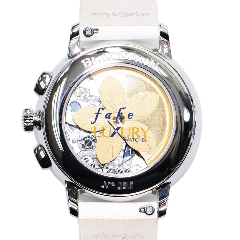 Blancpain 3626-4544L-64A Replica Watch, Automatic, Blue Mother of Pearl Dial, Steel & Diamonds - Image 3