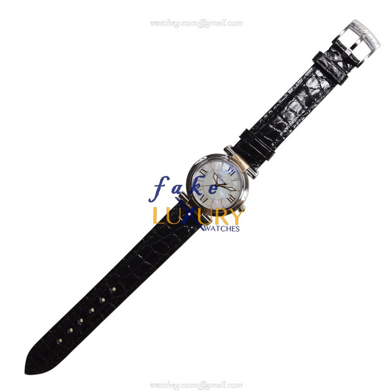 Chopard 388541-6001 IMPERIALE Quartz 18kt Rose Gold & Steel Replica Watch - Swiss Clone, White - Image 2