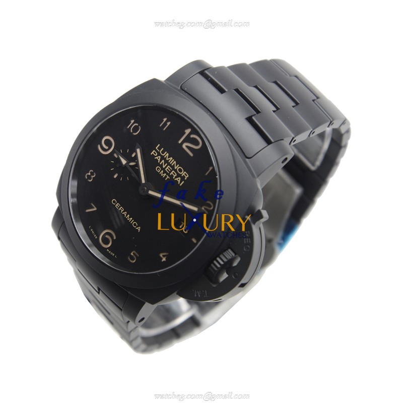 PAM00438 - Panerai Luminor Replica Watch - Automatic Ceramic 44mm Black Dial - Image 3