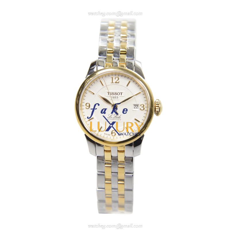 Tissot T41.2.183.34 T-Classic Automatic Replica Watch, White Dial, Stainless Steel Bracelet, 25.3mm - Image 2