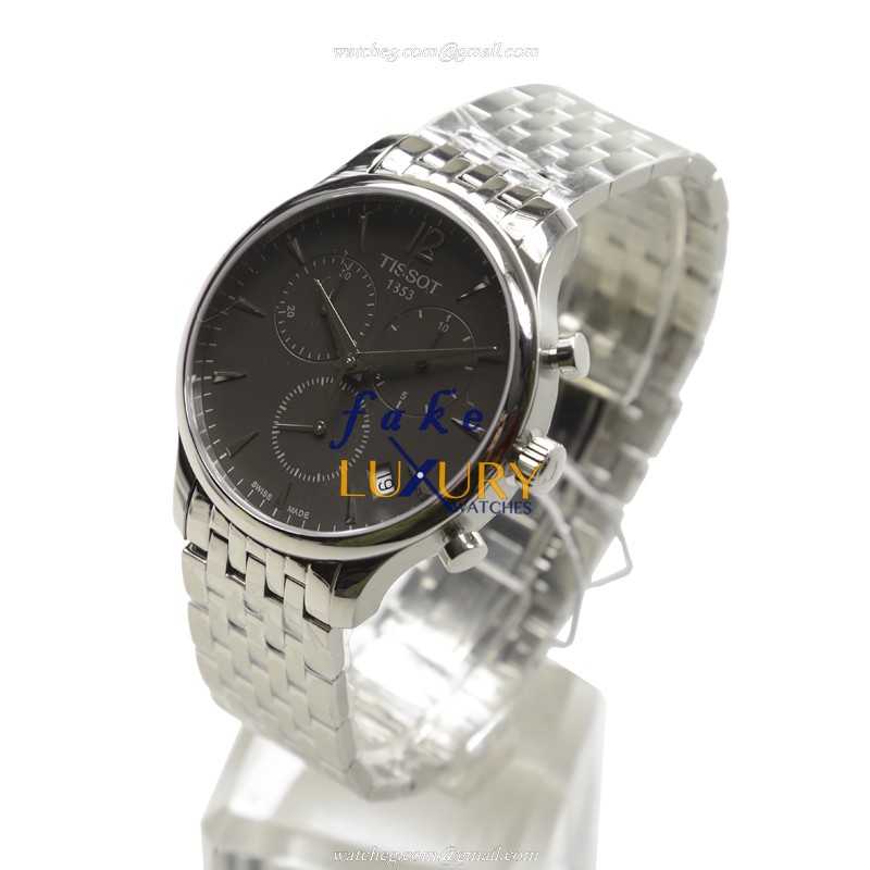 Tissot T063.617.11.067.00 Replica Watch Quartz Stainless Steel Dark Grey Dial 42mm - Image 3
