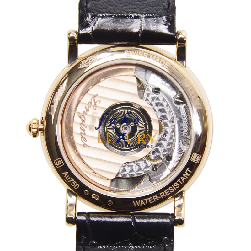 Longines L4.778.8.11.0 Presence Replica Watch With Automatic Movement White Dial 18kt Rose Gold - Image 3