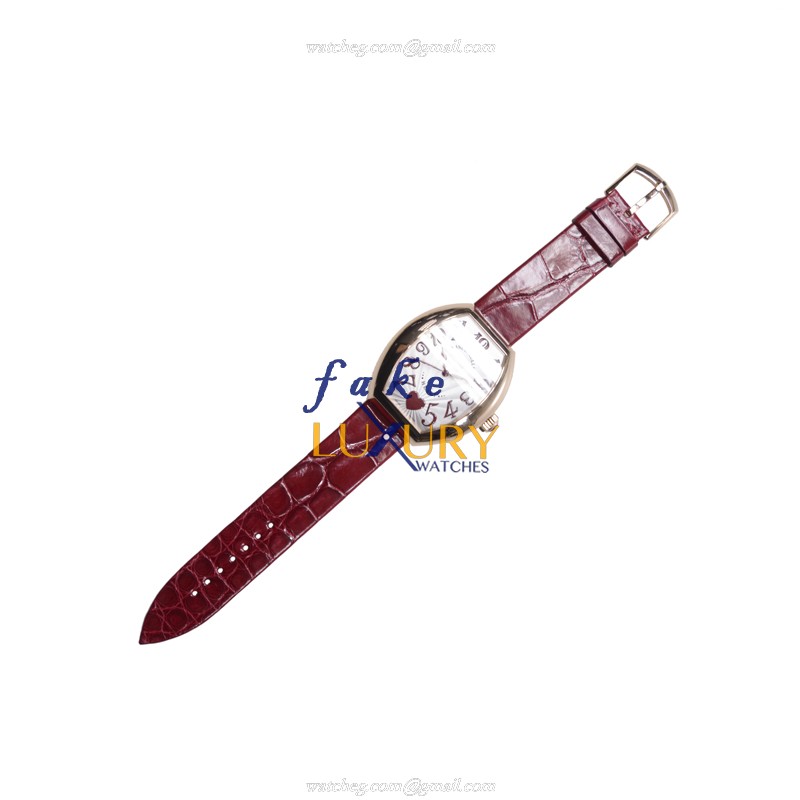 Franck Muller 5000 H SC C 6H 5N HEART | Automatic | 18kt Rose Gold | Silver Dial | Replica Watch - Image 2