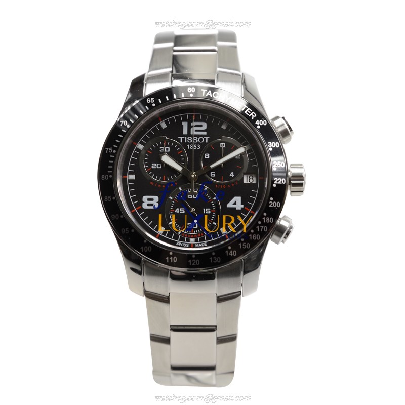 Tissot T039.417.11.057.02 Replica Watch, Quartz Movement, Black Dial, Steel Bracelet - Image 2