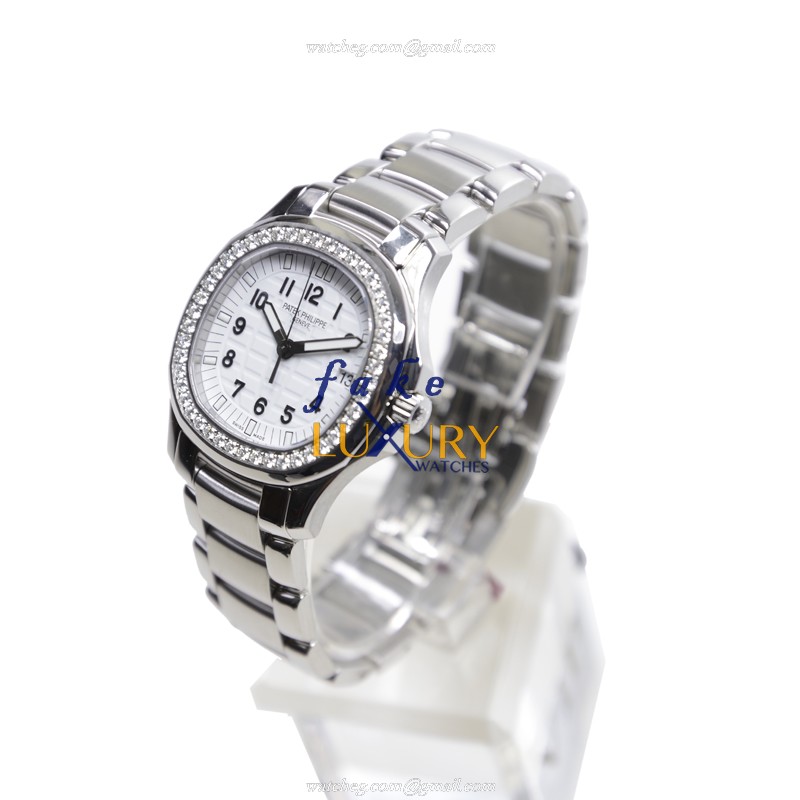 Patek Philippe 5087-1A-010 Replica Watch, White Dial, Stainless Steel & Diamonds Case, Quartz - Image 4