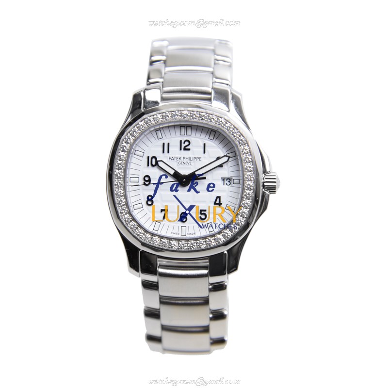 Patek Philippe 5087-1A-010 Replica Watch, White Dial, Stainless Steel & Diamonds Case, Quartz - Image 2