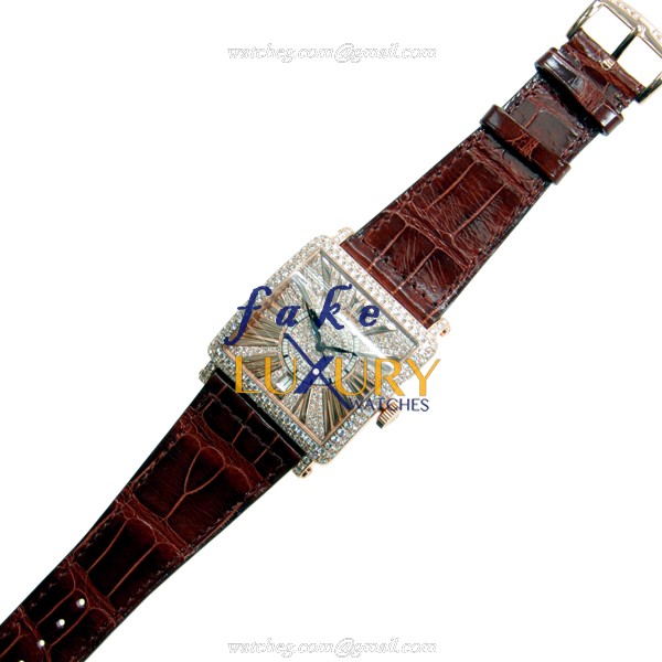 Franck Muller 6000 H SC DT R D CD 5N Master Square Automatic 18kt Rose Gold Light Brown Dial - Image 2