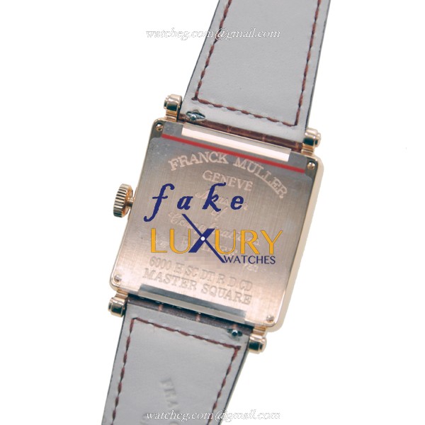 Franck Muller 6000 H SC DT R D CD 5N Master Square Automatic 18kt Rose Gold Light Brown Dial - Image 3
