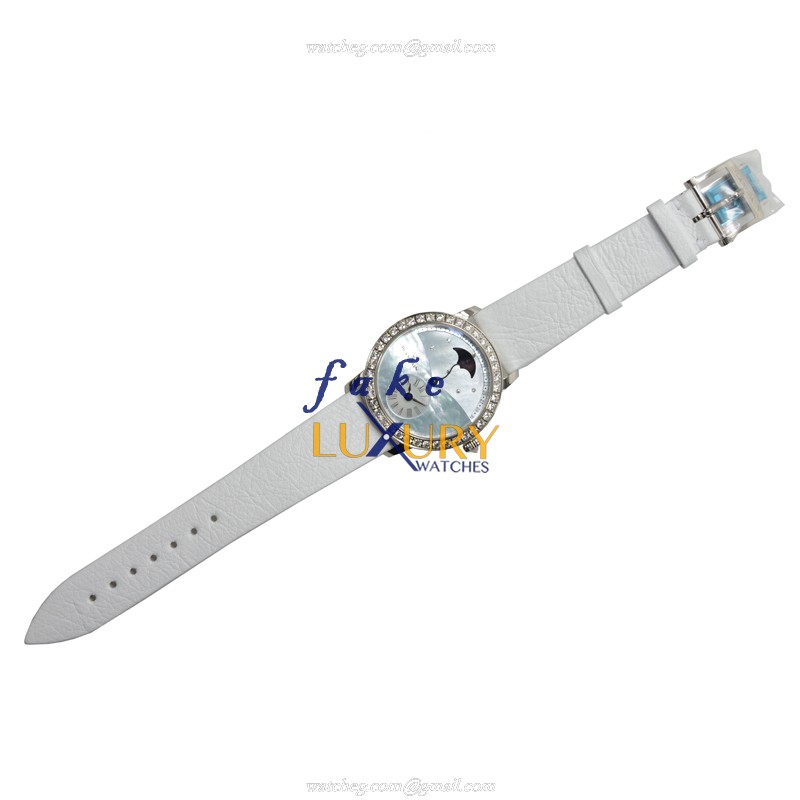 3653-1954-58B - Blancpain Replica Watch Automatic 18kt White Gold Diamond Light Blue Dial - Image 2