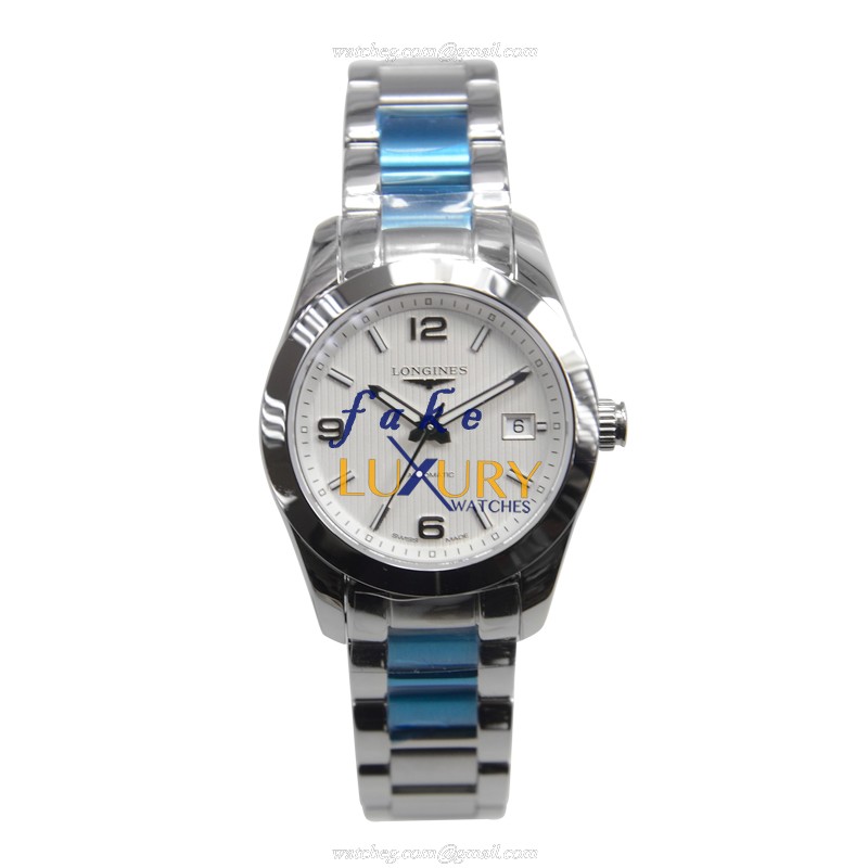 Longines L2.285.4.76.6 Conquest Classic Replica Watch, Automatic, Silver Dial, 29.5mm Steel Case - Image 2