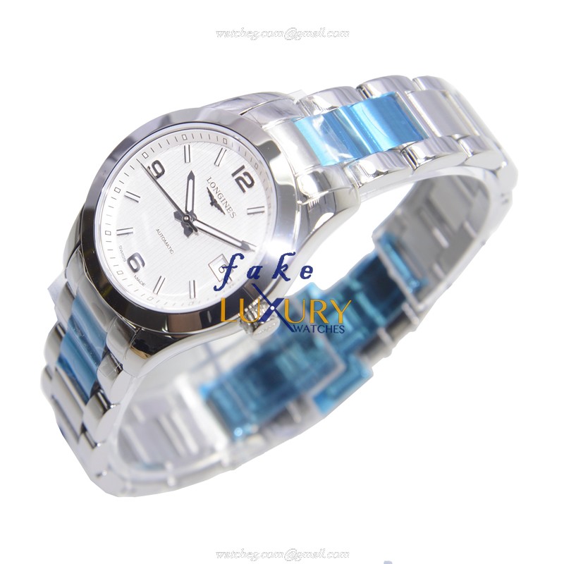 Longines L2.285.4.76.6 Conquest Classic Replica Watch, Automatic, Silver Dial, 29.5mm Steel Case - Image 3