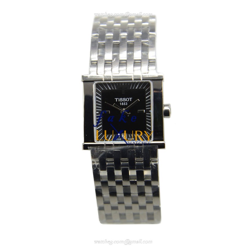 T02.1.181.51 - Tissot T-TREND Quartz Replica Watch Stainless Steel Black Dial Silver Bracelet - Image 2