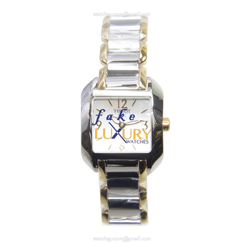 Tissot T02.2.285.82 - Replica Watch - Quartz - Steel Case - White Dial - Silver Bracelet - Image 2