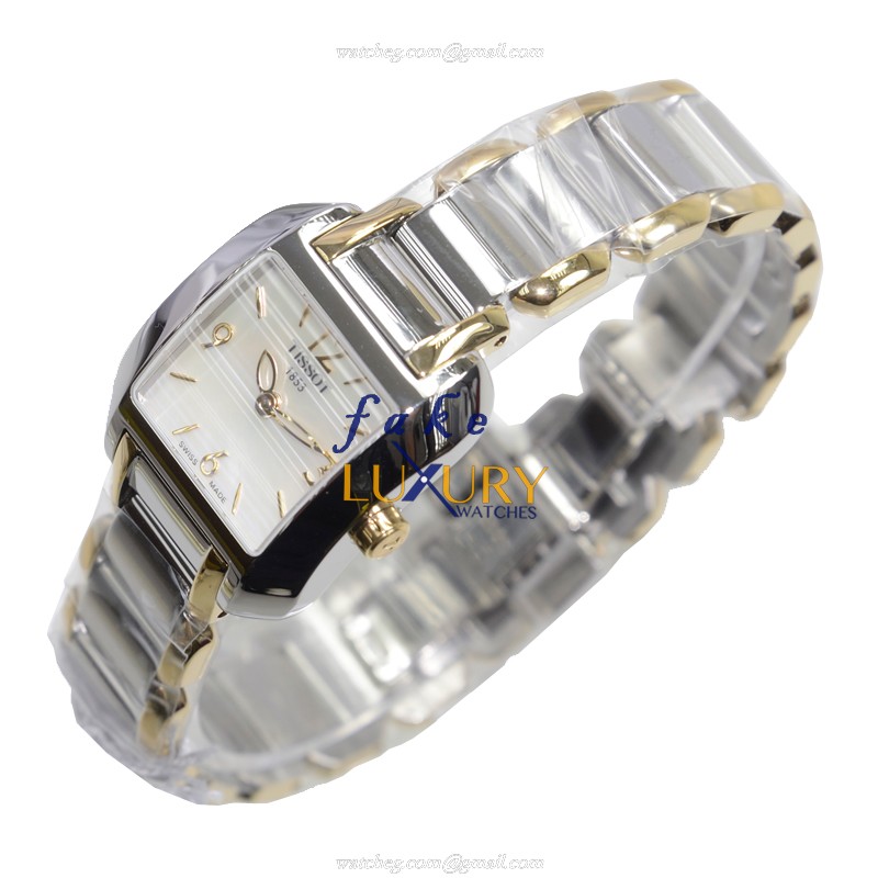 Tissot T02.2.285.82 - Replica Watch - Quartz - Steel Case - White Dial - Silver Bracelet - Image 3