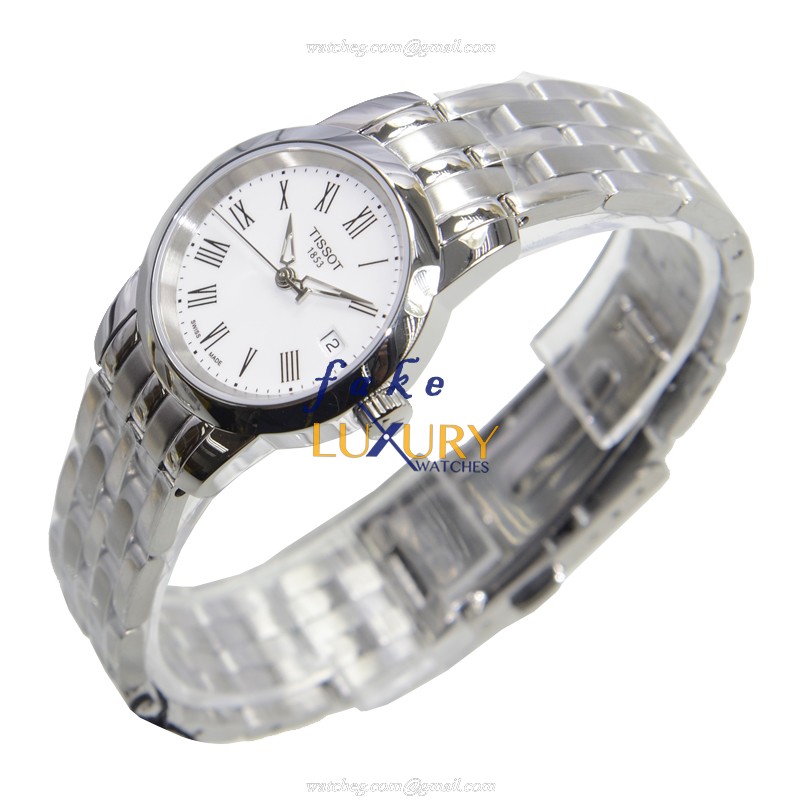 Tissot T033.210.11.013.00 T-Classic Quartz Stainless Steel Silver Dial Replica Watch - Image 3
